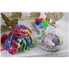 Image 3 : Beads, Wooden animal Decor, Yarn, Cat Toys, Misc.