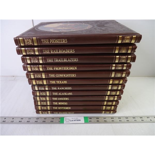 (12) Vintage Time Life-The Old West Series in Leatherette Hardback