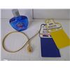 Image 5 : Belt hanger, Bag of Pins, Handkerchiefs<aftershave and misc.