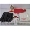Image 1 : Hot Water Bottle, Briefs,(3) Pairs Gloves, Avon Bottle and Multi-Plug