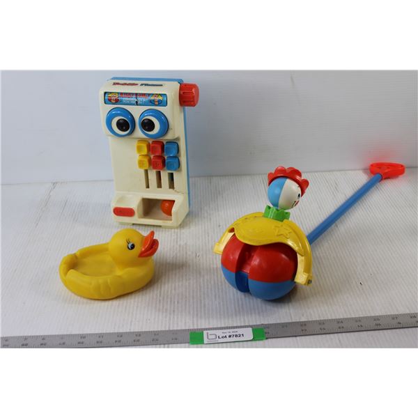 Fisher Price Toddle Phone, Fisher Price Popper, Duck Floaty