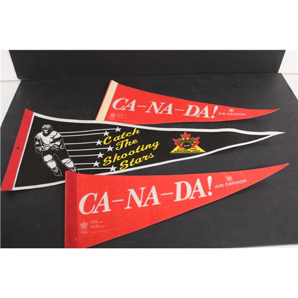 (2) Air Canada Pennants, Hockey Pennant