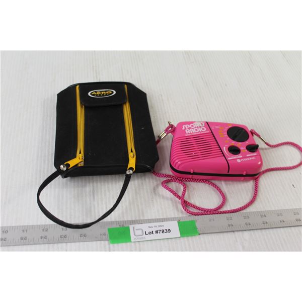 Aero Sport Bag, Portable Radio - As is