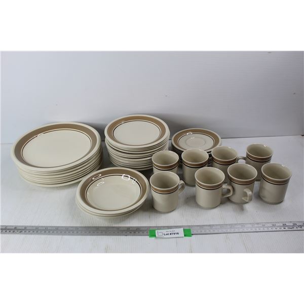 Lot Of Corolla Dish Ware Stoneware Dishes, Cups, Plates, Misc.