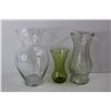 Image 2 : (3) Various Glass Vases- All As Is