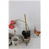 Image 2 : Lot Of Various Plant Holders, Candle Holders, Cups