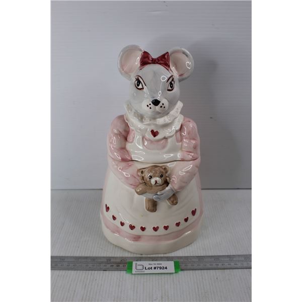 House Of Lloyd 1990 Mouse Cookie Jar By Montgomery Ward & Co.- As Is
