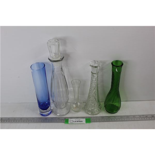 Lot Of (6) Unmarked Vases- As Is