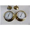 Image 2 : (2) Solid Brass Goblets w/ (2) Brass Gauges