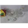 Image 2 : Various Glass Dishes, Vases, Cups, Bowls, Misc. Country INN Collection Small Teapot Decoration w/ Cu