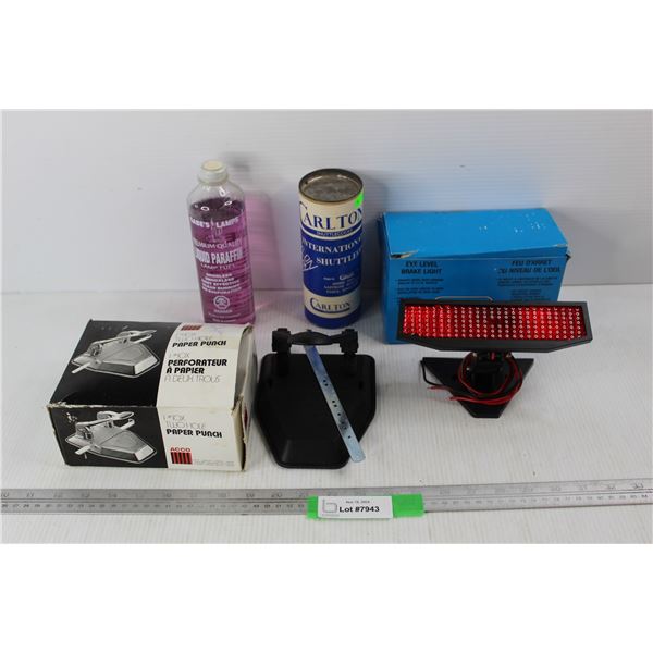 Eye Level Brake Light- NIB, Two Hole Paper Punch, Misc.