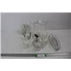 Lot Of Various Glass/ Crystal Dishes, Vases, Cups, Misc.