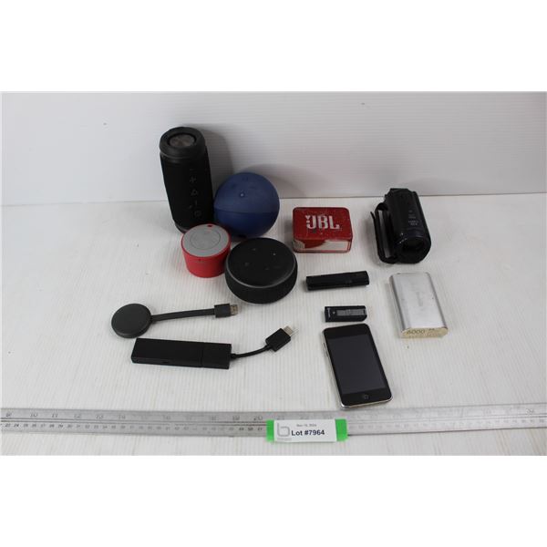 iPod Touch- As Is, Canon Vixia HFR60 Video Camera, Misc.