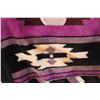 Image 4 : Indigenous Style Patterned Blanket, 53'' x 37'' - Stains