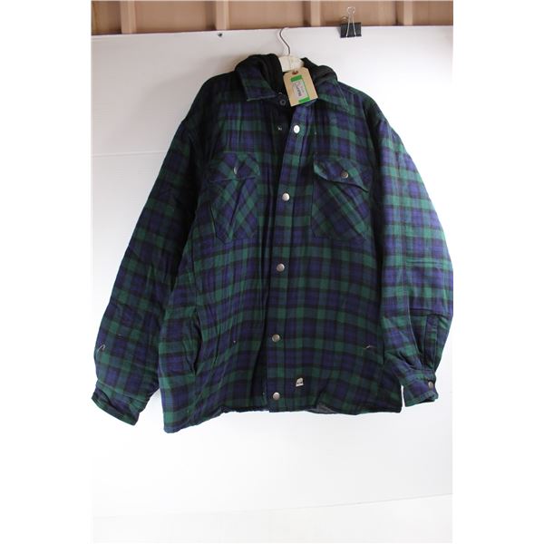 Berne Workwear Plaid Jacket- Size XL