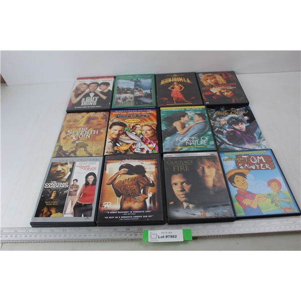(12) Various DVDs, The Seventh Coin, Courage Under Fire, Misc.