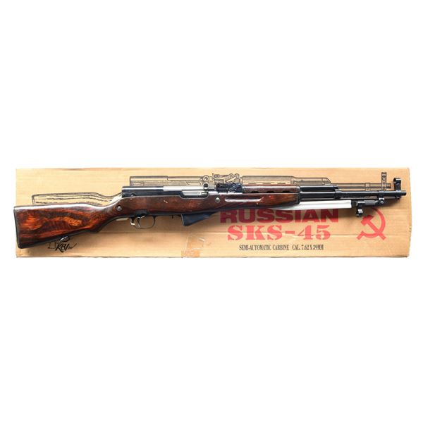RUSSIAN SKS SEMI AUTO MILITARY RIFLE.