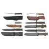 Image 1 : 6 MILITARY & CIVILIAN KNIVES WITH 1 BAYONET.