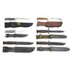 Image 2 : 6 MILITARY & CIVILIAN KNIVES WITH 1 BAYONET.