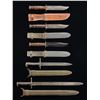 Image 1 : 5 US BAYONETS & FIGHTING KNIVES.