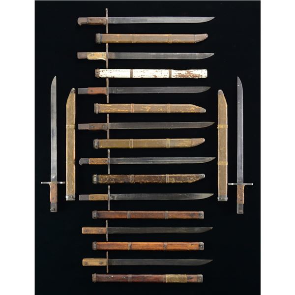 LOT OF 10 JAPANESE TYPE 30 BAYONETS.