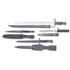 Image 2 : 3 BAYONETS & 1 COMMANDO KNIFE.
