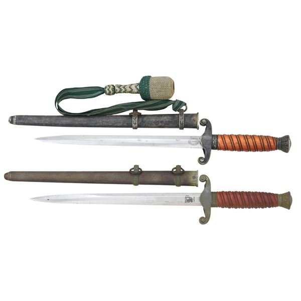2 WWII GERMAN ARMY DAGGERS.