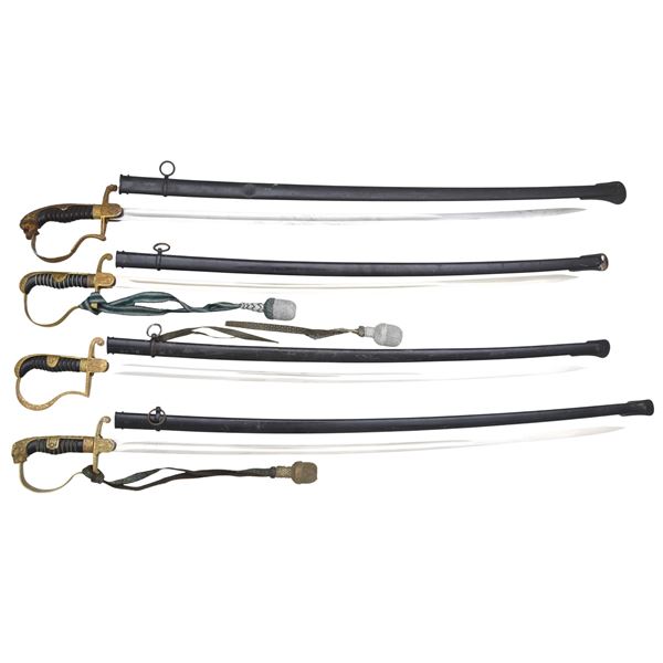 4 GERMAN DRESS SWORDS.