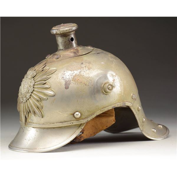 WWI SAXON GUARD REITER HELMET.