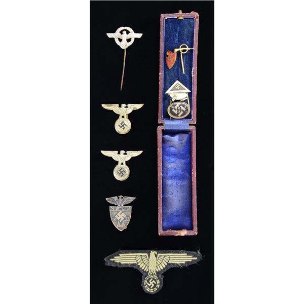 WWII GERMAN STICKPINS & INSIGNIA.