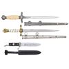 Image 1 : 3 REPRODUCTION WWII GERMAN DAGGERS.