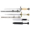 Image 2 : 3 REPRODUCTION WWII GERMAN DAGGERS.