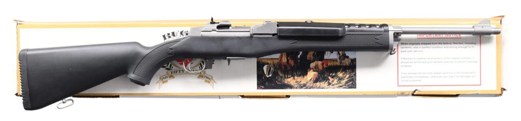 Semi Auto Ranches RUGER STAINLESS MINI-14 SEMI-AUTO RANCH RIFLE.