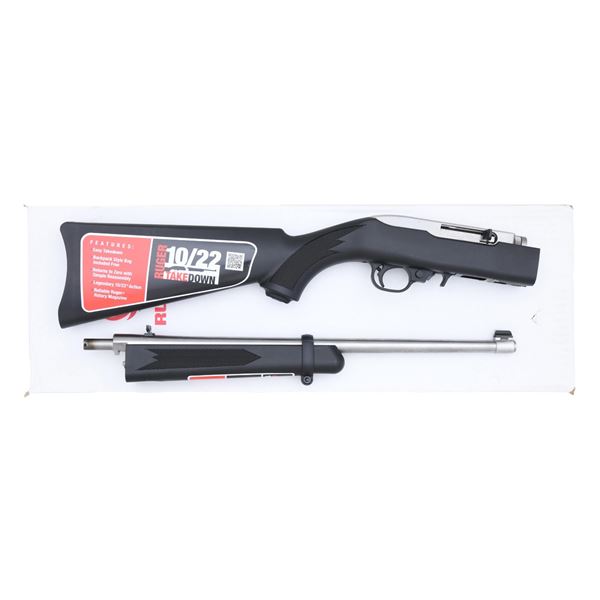RUGER 10/22 TAKEDOWN SEMI AUTO RIFLE.