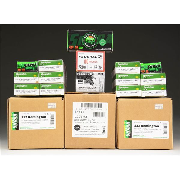 ABOUT 1060 RDS OF MXIED 223 REM AMMO.