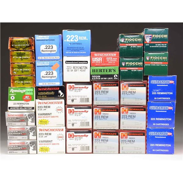 LOT OF 223 REMINGTON AMMO.