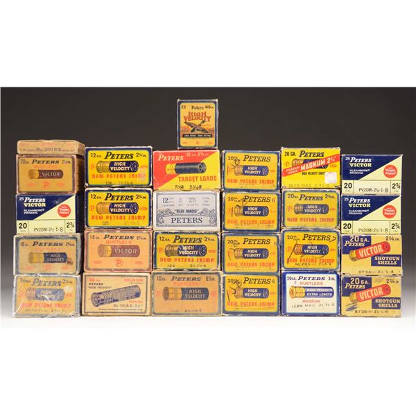 VINTAGE PETERS SHOTGUN AMMO LOT.