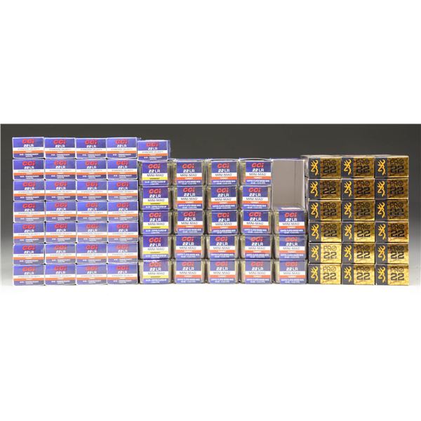 5,550 RDS. OF 22 LR AMMO.