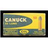 Image 2 : VINTAGE 50-ROUND BOX OF CANUCK .32 LONG RIMFIRE