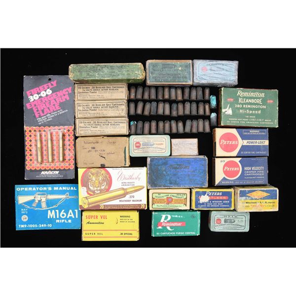LOT OF ASSORTED VINTAGE AMMUNITION.