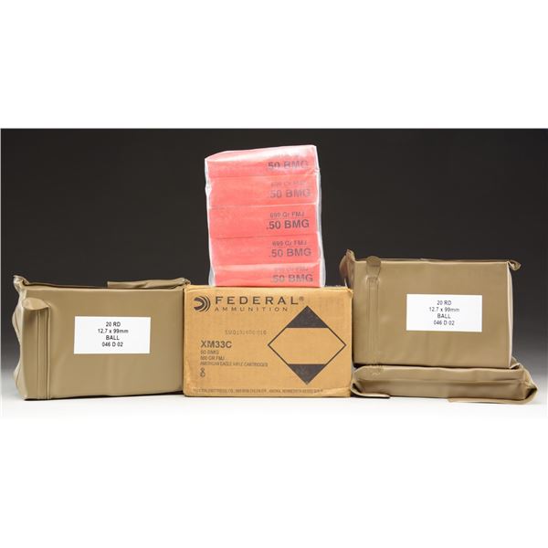 ABOUT 210 RDS. OF 50 BMG AMMO.