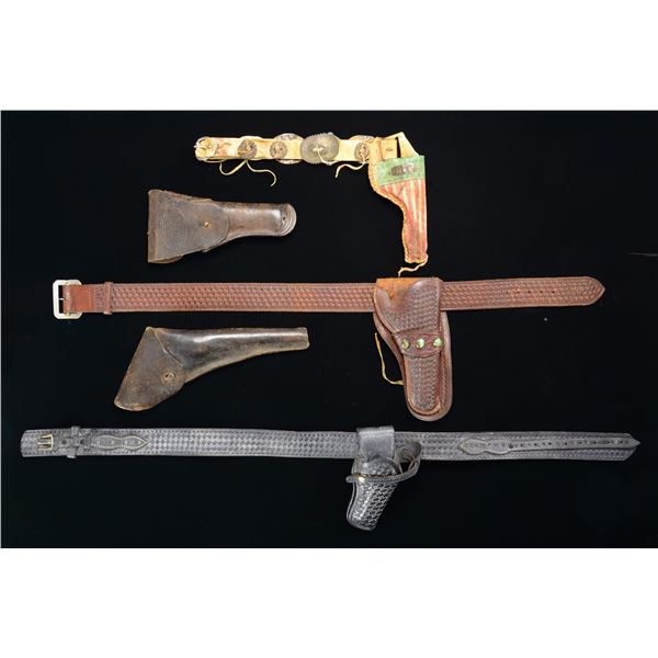 LOT OF 5 ASSORTED HOLSTERS.
