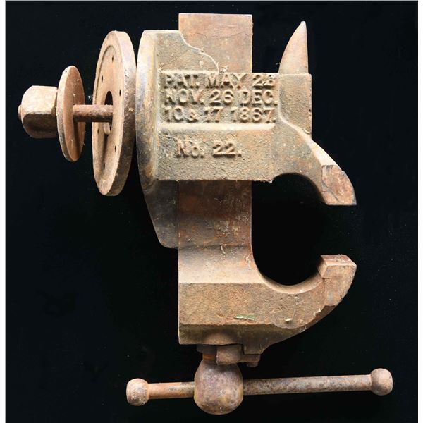C. PARKER NO. 22 BENCH VISE.