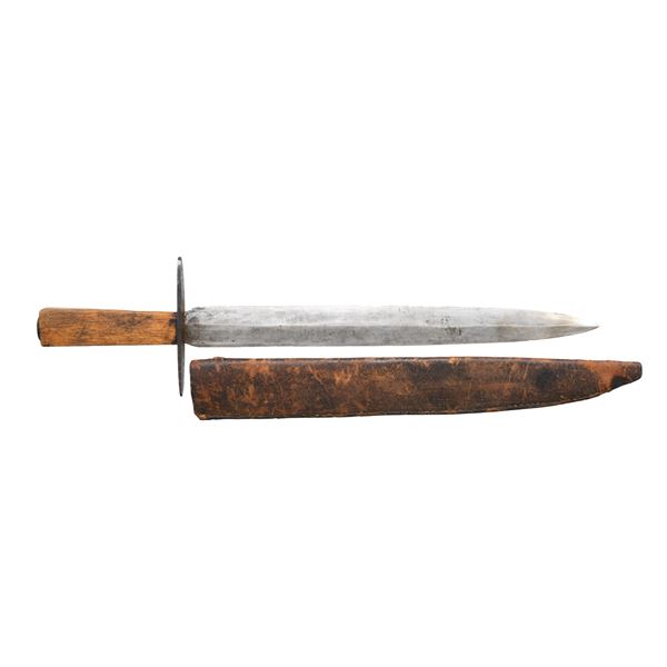 CONFEDERATE DAGGER POINT SIDE KNIFE.