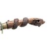Image 3 : WHIMSICAL FOLKY CARVED "RATTLESNAKE" HANDLED
