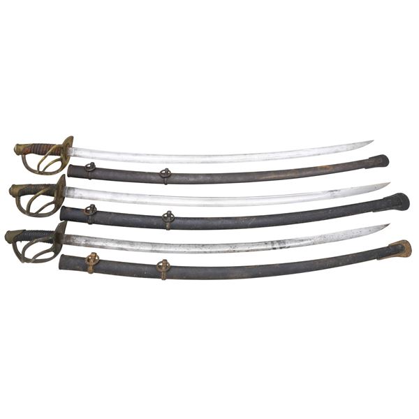 3 US CAVALRY SABERS.