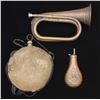 Image 1 : CIVIL WAR ERA CANTEEN WITH A POST-CIVIL WAR BUGLE