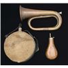 Image 2 : CIVIL WAR ERA CANTEEN WITH A POST-CIVIL WAR BUGLE