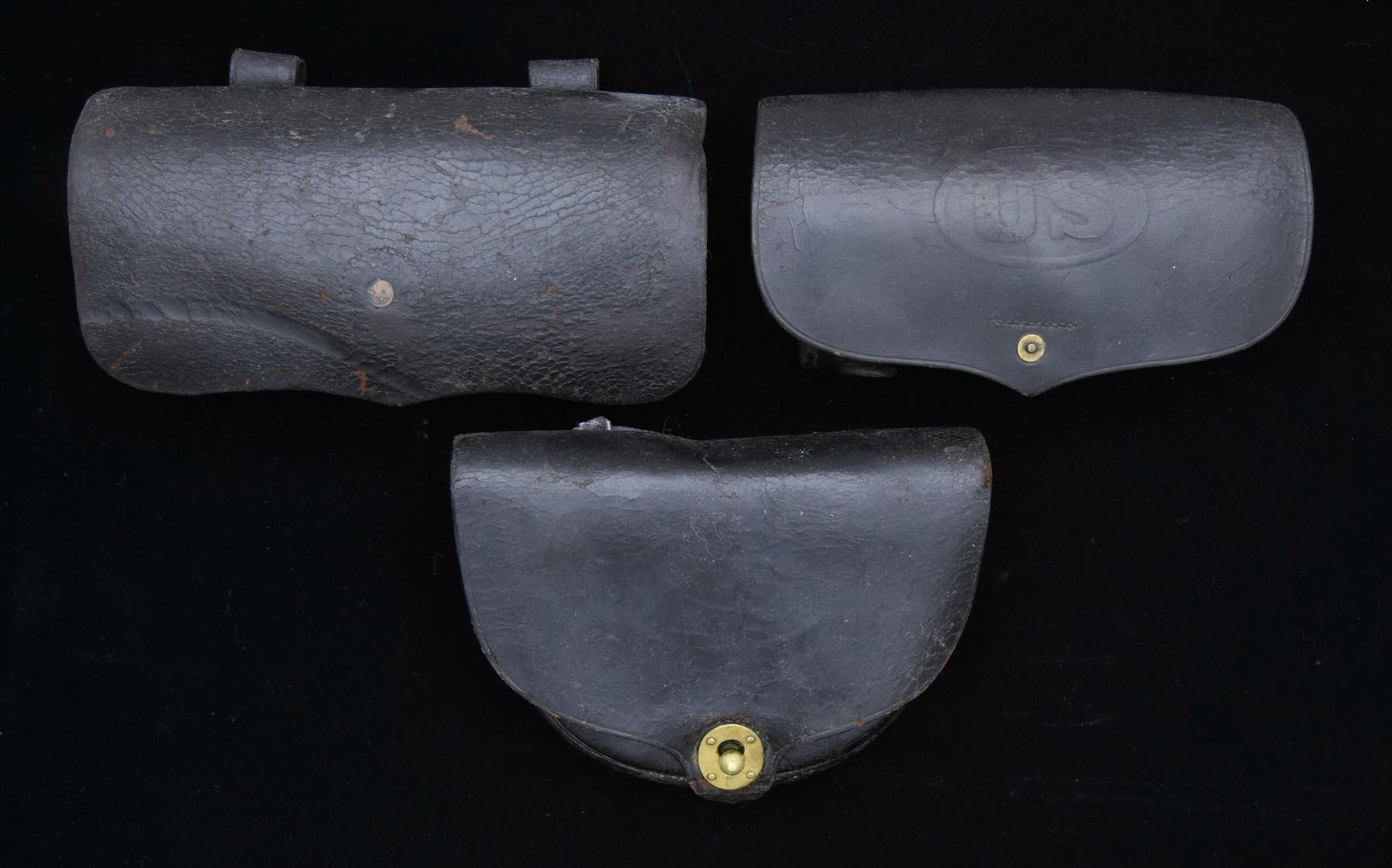 1 CIVIL WAR & 2 POST-CIVIL WAR CARTRIDGE BOXES. - Poulin Auctions