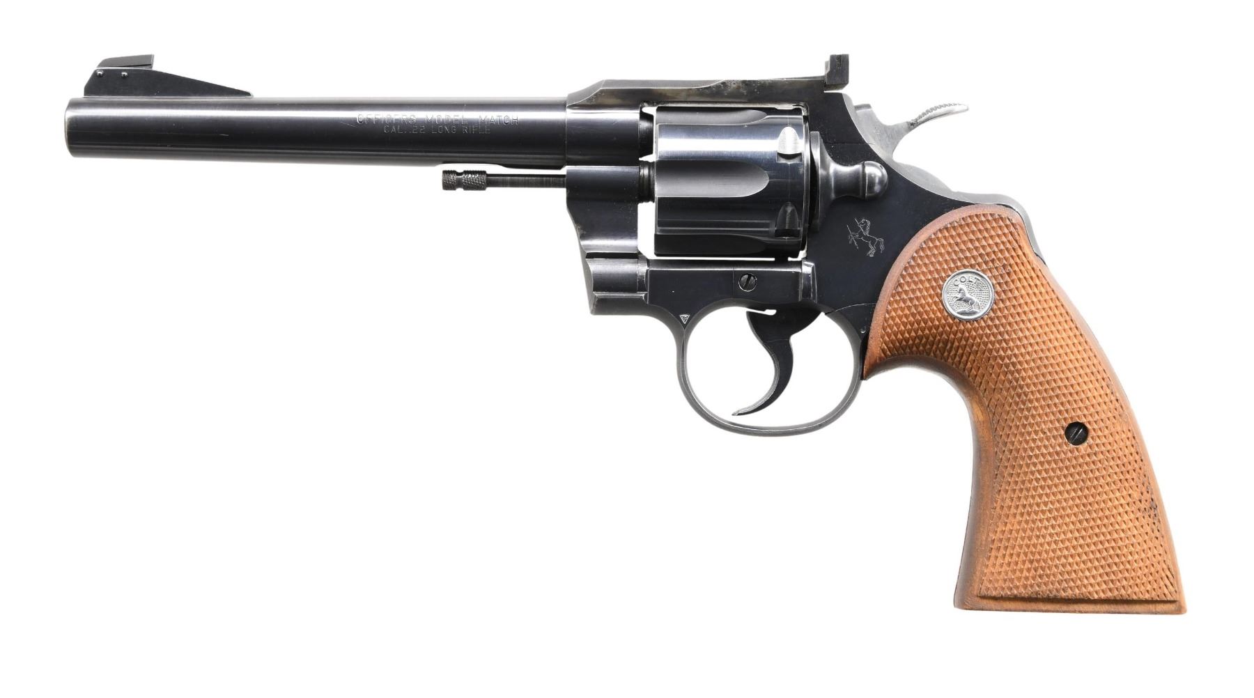 COLT OFFICERS MODEL MATCH DOUBLE ACTION REVOLVER.